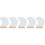 5Pcs Wooden Base Desktop Acrylic Irregular Makeup Mirror 11