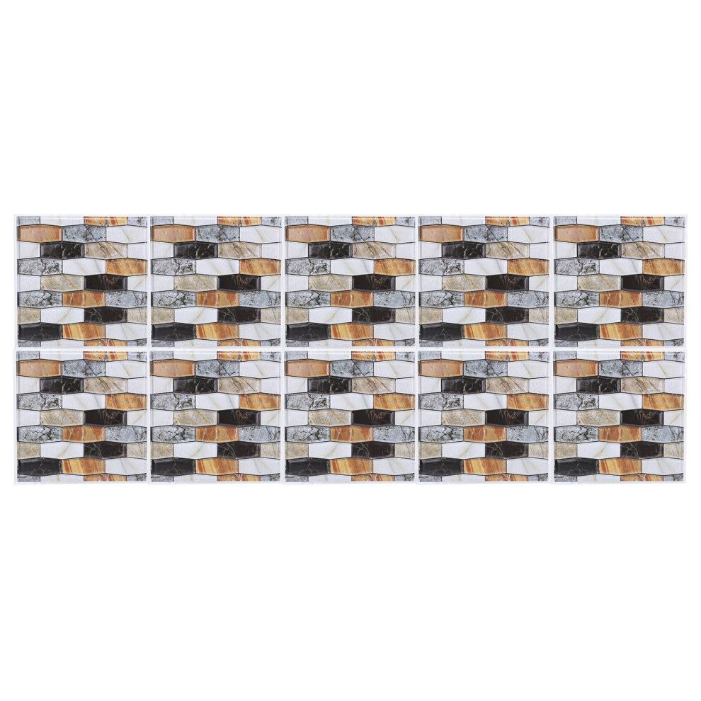 10Pcs Self Adhesive Tile Sticker Anti Collision Wallpaper 685922941336