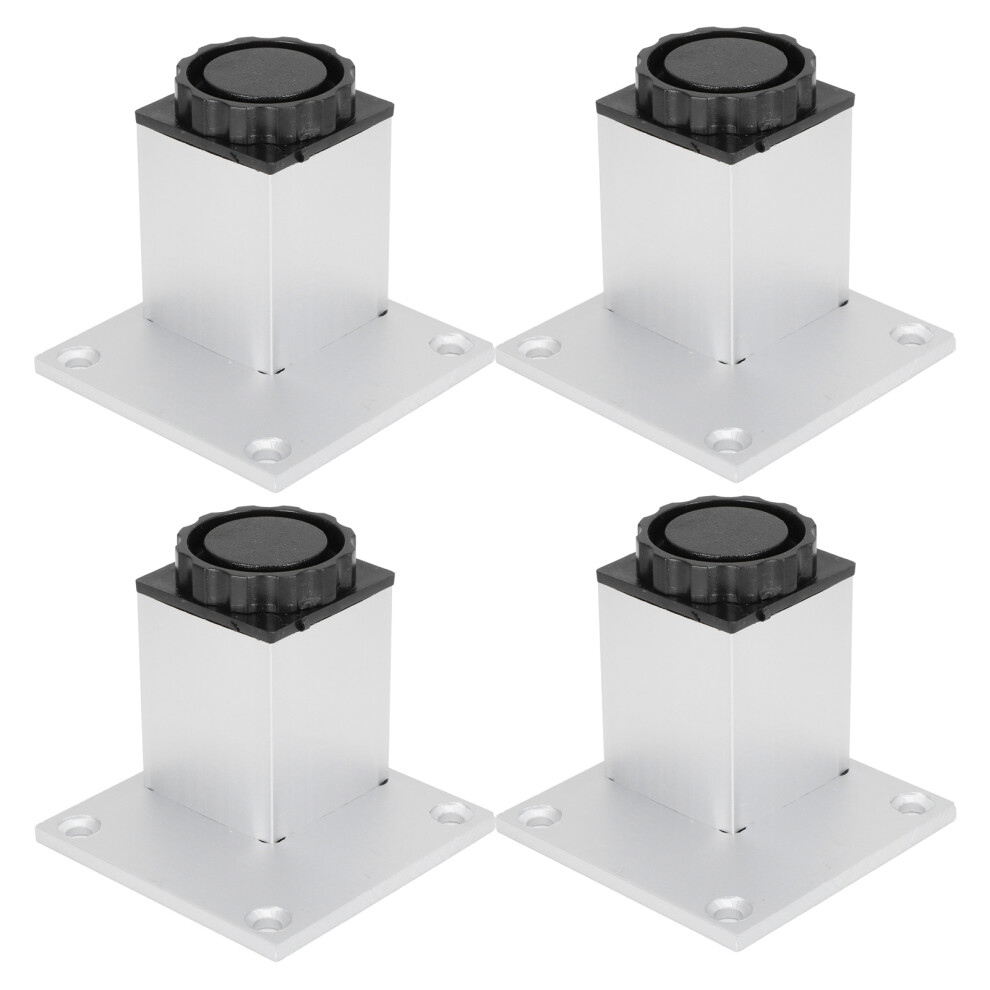 (60Mm) 4Pcs Sofa Leg Aluminium Adjustable Cabinet Foot 60Mm 685922941312