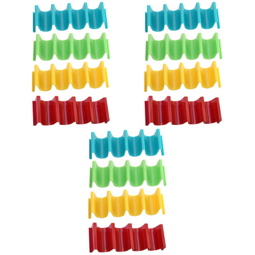 12 Pcs Burrito Stands Taco Display Racks Holders Assorted Colors 2
