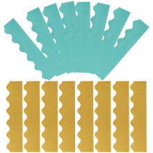 6 Sets Adhesive Wave Border Trims For Blackboard And School Boards