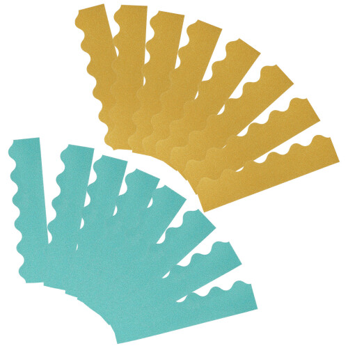 6 Sets Adhesive Wave Border Trims For Blackboard And School Boards 1