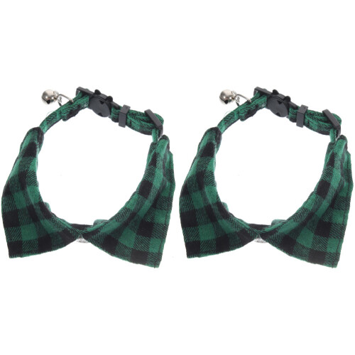 6Pcs Kitten Collar with Bell Adjustable Cloth 2