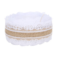 10m DIY Jute Lace Roll for Wedding Birthday Party Crafts