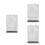 3Pcs Multi Page Flip Display Stand A4 6 Pages Vertical Acrylic 9