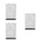 3Pcs Multi Page Flip Display Stand A4 6 Pages Vertical Acrylic 6