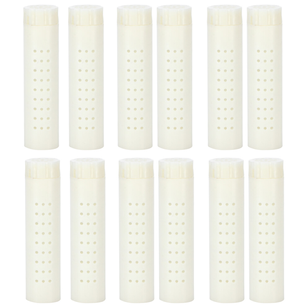 12PCS Queen Bee Cages Plastic Protective Rearing Cup Supplies-image-OPC-PKY9VTS-NEW