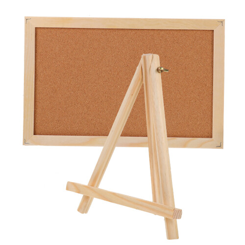 2Pcs Cork Bulletin Board With Frame For Notice Display
