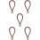 5Pcs Rope Handle Pull Down Cord Farmhouse Door Knob Pull 10