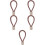 5Pcs Rope Handle Pull Down Cord Farmhouse Door Knob Pull 9