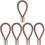 5Pcs Rope Handle Pull Down Cord Farmhouse Door Knob Pull 7