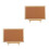 2Pcs Cork Bulletin Board With Frame For Notice Display 6