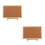 2Pcs Cork Bulletin Board With Frame For Notice Display 5