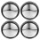 16 Pcs Computer Rear View Mirror For Office Desk Black 2