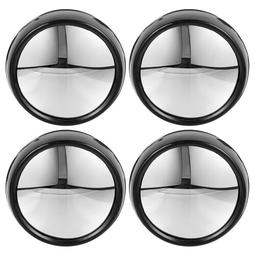 16 Pcs Computer Rear View Mirror For Office Desk Black 1