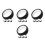 16 Pcs Computer Rear View Mirror For Office Desk Black 4