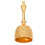 3Pièces Cloche Main Robuste Pour Service Dîner Yoga 1