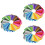 120 Pcs Assorted Color Polyester Felt Sheets 15 X 15 Cm For Diy Crafts 7