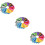 120 Pcs Assorted Color Polyester Felt Sheets 15 X 15 Cm For Diy Crafts 10