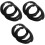 3Sets Frame Protectors Black Pe Replaceable Anti-Scratch 5
