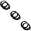 3Sets Frame Protectors Black Pe Replaceable Anti-Scratch 11
