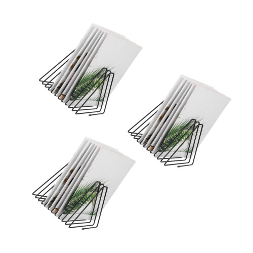 3Pcs Adjustable Triangle Metal File Holder With 11 Slots 2