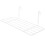 2Pcs 25X10Cm Wire Storage Basket Rack For Grid Panel Shelf (White) 1