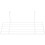 2Pcs 25X10Cm Wire Storage Basket Rack For Grid Panel Shelf (White) 5