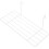 2Pcs 25X10Cm Wire Storage Basket Rack For Grid Panel Shelf (White) 6