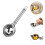 2Pcs Stainless Steel Egg Yolk Separator Long Handle Kitchen Tool 11