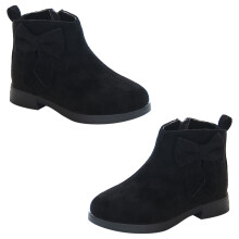 One Pair Girl Short Ankle Boots With Bow Knot For Autumn Winter