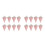 100 Pcs Triangle Popcorn Boxes Cone Design Oilproof Snack Container 10