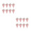 100 Pcs Triangle Popcorn Boxes Cone Design Oilproof Snack Container 8