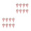 100 Pcs Triangle Popcorn Boxes Cone Design Oilproof Snack Container 4