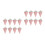100 Pcs Triangle Popcorn Boxes Cone Design Oilproof Snack Container 5