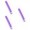 3Pièces Bar LED Tube Violet Uv Scintillement Durable 7
