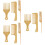 3 Sets Men Styling Combs Bamboo Professional Oil Head Comb For Barber 9