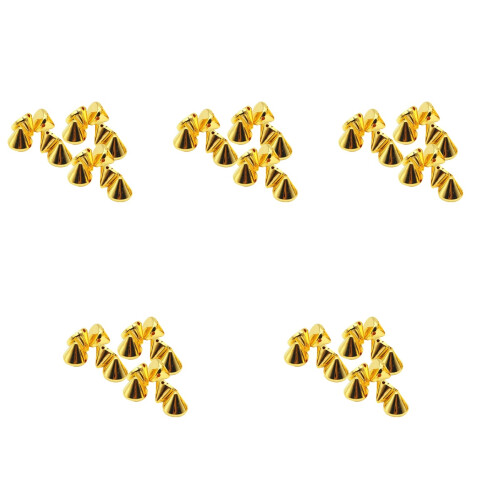500 Pcs Bullet Cone Acrylic Bead Punk Rivet Spacer 2