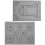 4Pièces Plateau Design Gris Anti-Rouleau Pour Perles 1