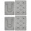 4Pièces Plateau Design Gris Anti-Rouleau Pour Perles 5