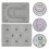 4Pièces Plateau Design Gris Anti-Rouleau Pour Perles 9