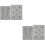4Pièces Plateau Design Gris Anti-Rouleau Pour Perles 6