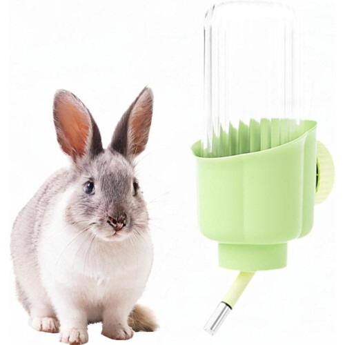 Automatic Rabbit Drinker Water Dispenser 500ml Green For Mice Quail Rabbits Ferret 1