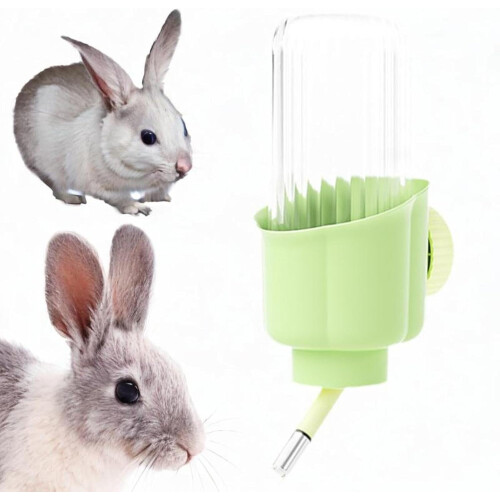 Automatic Rabbit Drinker Water Dispenser 500ml Green For Mice Quail Rabbits Ferret 2
