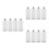12 Pcs Refillable Plastic Epoxy Mixing Tubes Ab Glue Holder 6