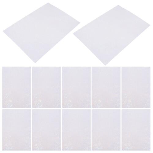 40Sheets White Pet Multi-Functional DIY Holographic Adhesive Sticker