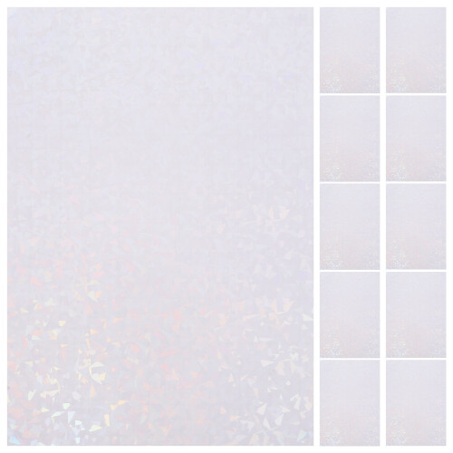 40Sheets White Pet Multi-Functional DIY Holographic Adhesive Sticker 1