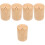 5Pcs Bamboo Toothpick Holder Jar Dispenser Storage Box 6