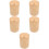 5Pcs Bamboo Toothpick Holder Jar Dispenser Storage Box 9