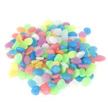 200Pcs Luminous Fluorescent Stones Garden Aquarium Decoration